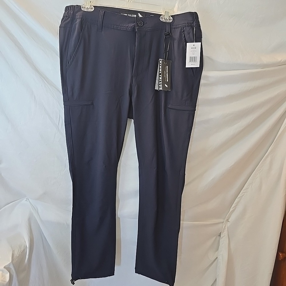 Stone Falcon Toggle Pull‎ Hems Jogger Pants Men's SFP-14062-NVY Size M NWT